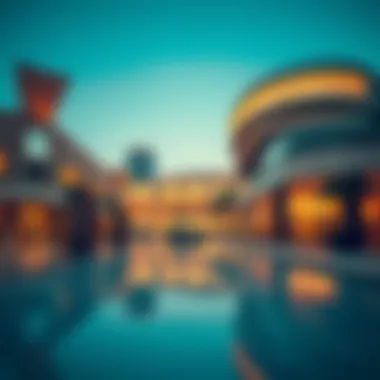 Luxurious lifestyle with high-end shopping and dining