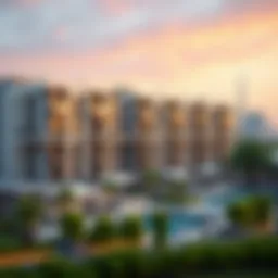 Scenic view of affordable residences in Dubai