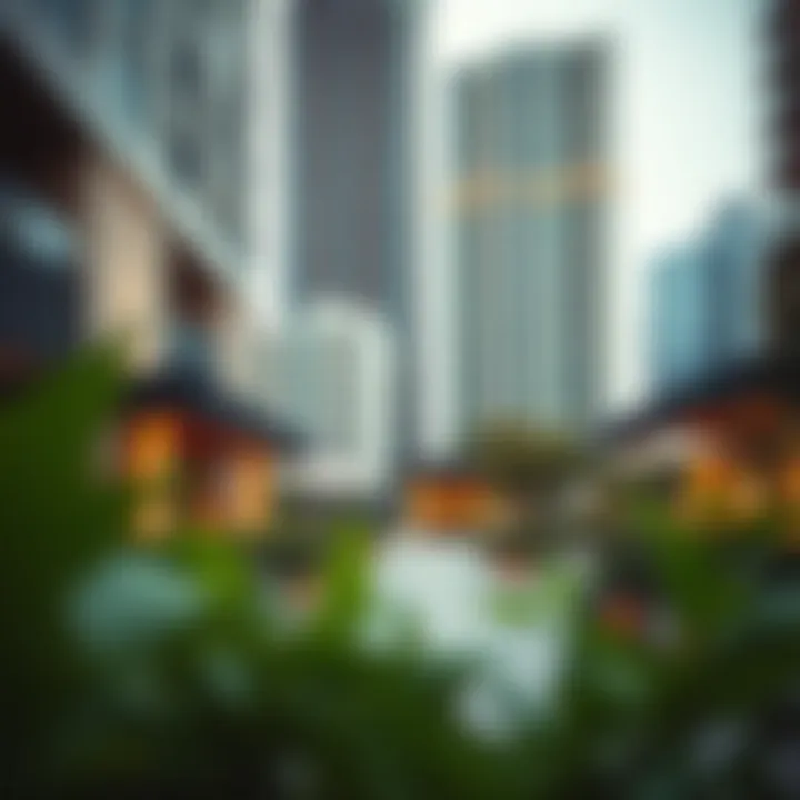 Representation of community spaces around AG Towers promoting lifestyle and engagement
