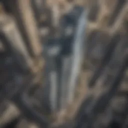 Aerial view of Al Reem Tower showcasing its unique design