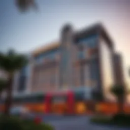 Exterior view of Al Shatha Tower showcasing its modern architecture