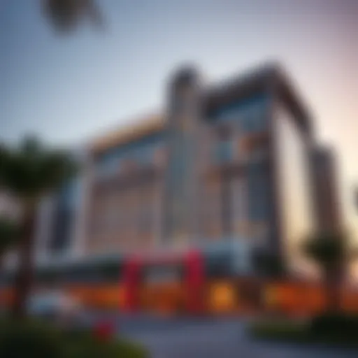 Exterior view of Al Shatha Tower showcasing its modern architecture