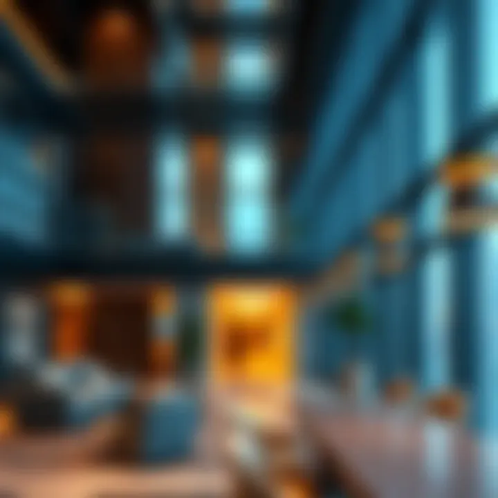 Contemporary Workspace Aesthetics at Al Shatha Tower Interior design elements of Al Shatha Tower reflecting contemporary workspace aesthetics