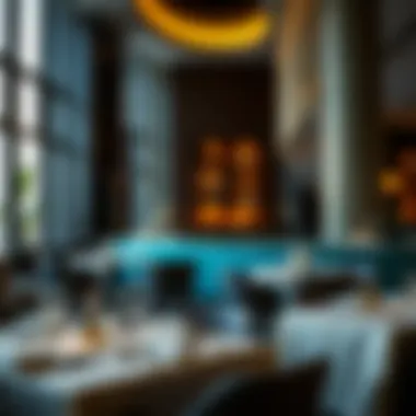 Culinary Experience at Andaz Hotel Exquisite dining setting at Andaz Hotel Dubai