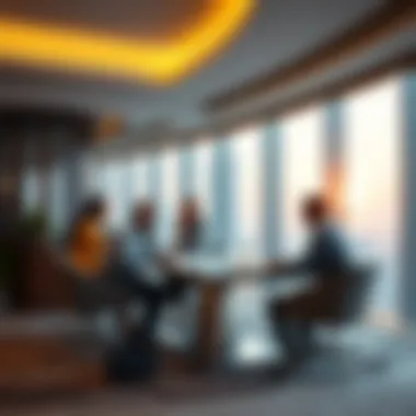 Strategic Planning in Real Estate Development Developers discussing project plans in an office setting