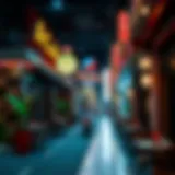 Vibrant dining scene in Karama showcasing various cuisines