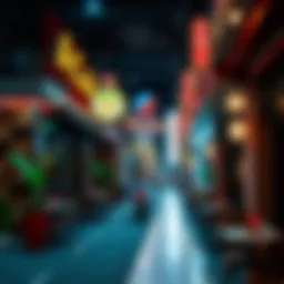 Vibrant dining scene in Karama showcasing various cuisines