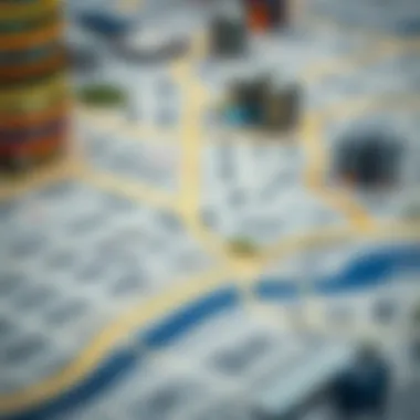 Map of Al Barsha's Commercial Zones Map highlighting key commercial zones in Al Barsha