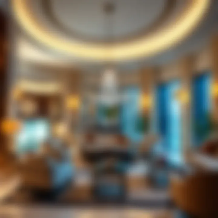 Luxurious amenities within Concord Tower's lobby