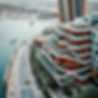 Aerial View of JBR Dining Aerial view of JBR showcasing its dining options