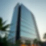Stunning exterior view of D1 Tower showcasing its unique architectural lines