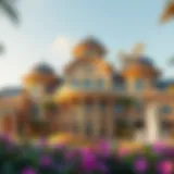 Stunning architectural view of DDC Discovery Gardens