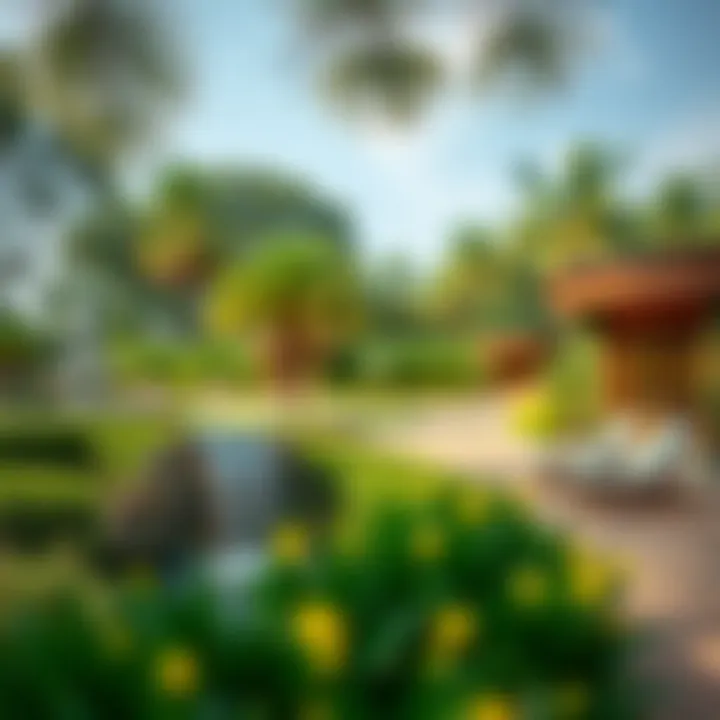 Beautiful Landscaping of DDC Discovery Gardens Lush green landscaping in DDC Discovery Gardens