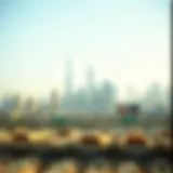 Dubai Skyline: A Reflection of Economic Prosperity View of Dubai skyline highlighting economic growth