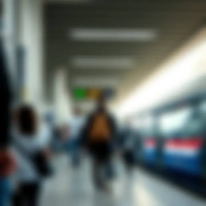 Commuters using the station to access various parts of the city
