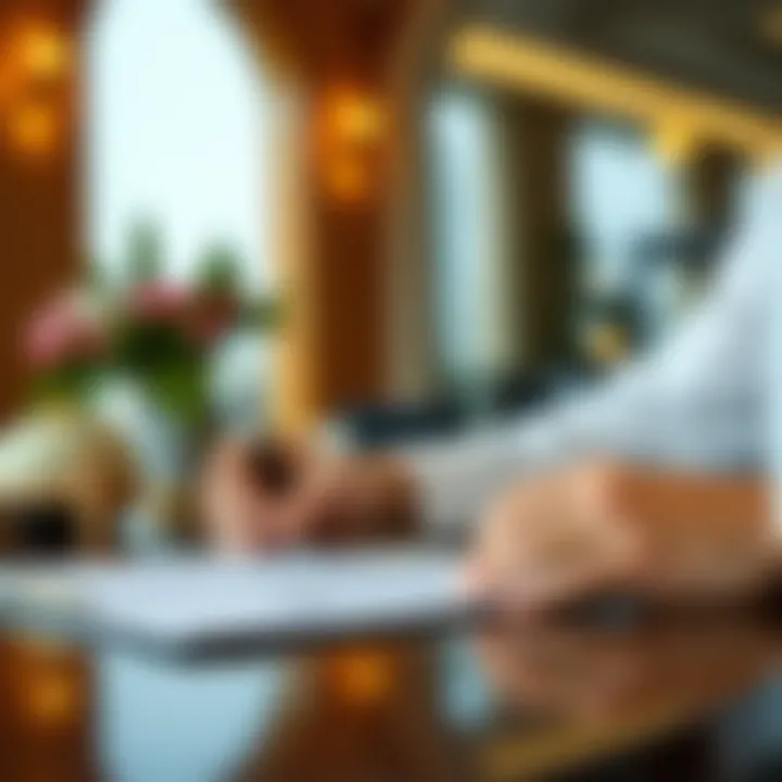 Signing a Rental Agreement for Ejari Document signing for rental agreement