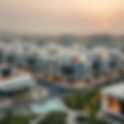 Aerial view of Ajman Marsa showcasing modern architecture