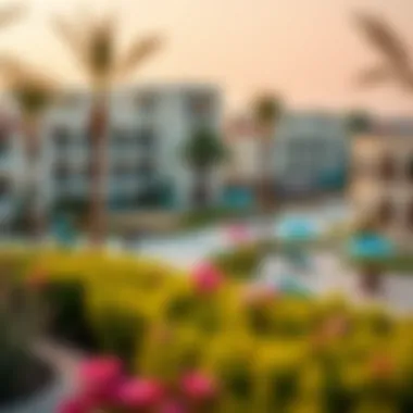 Community amenities and green spaces in Ajman Marsa