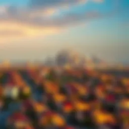 A stunning view of الجرف 3 community skyline