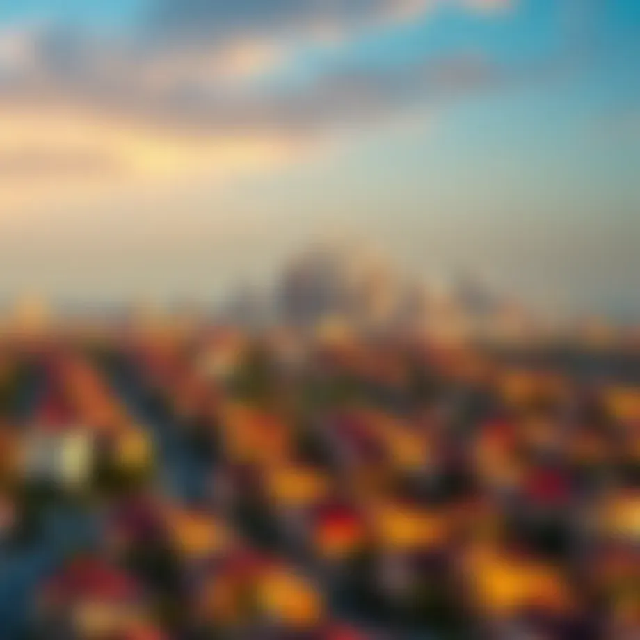 A stunning view of الجرف 3 community skyline