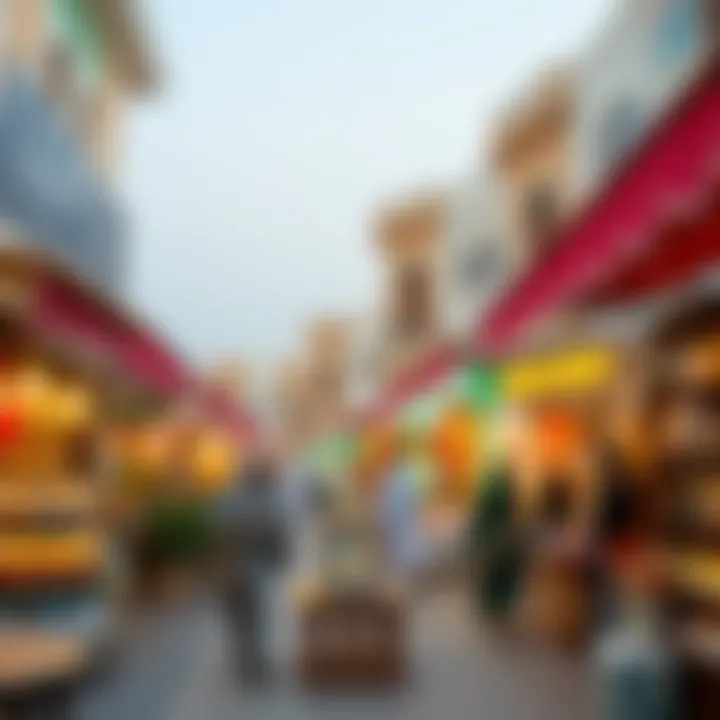 Cultural Essence of Al Quoz Artistic displays highlighting the cultural essence of Al Quoz Community Market