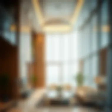 Interior design elements of the Zubaidi Building reflecting modern aesthetics