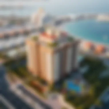 Azure Residence: Nestled in Dubai's Vibrant Landscape Aerial view of Azure Residence highlighting its prime location in Dubai