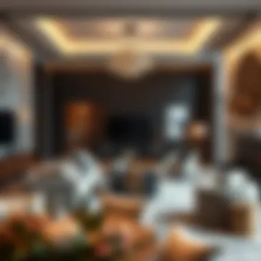 Inside Azure Residence: A Glimpse of Luxury Luxurious living room interior featuring modern furnishings and decor