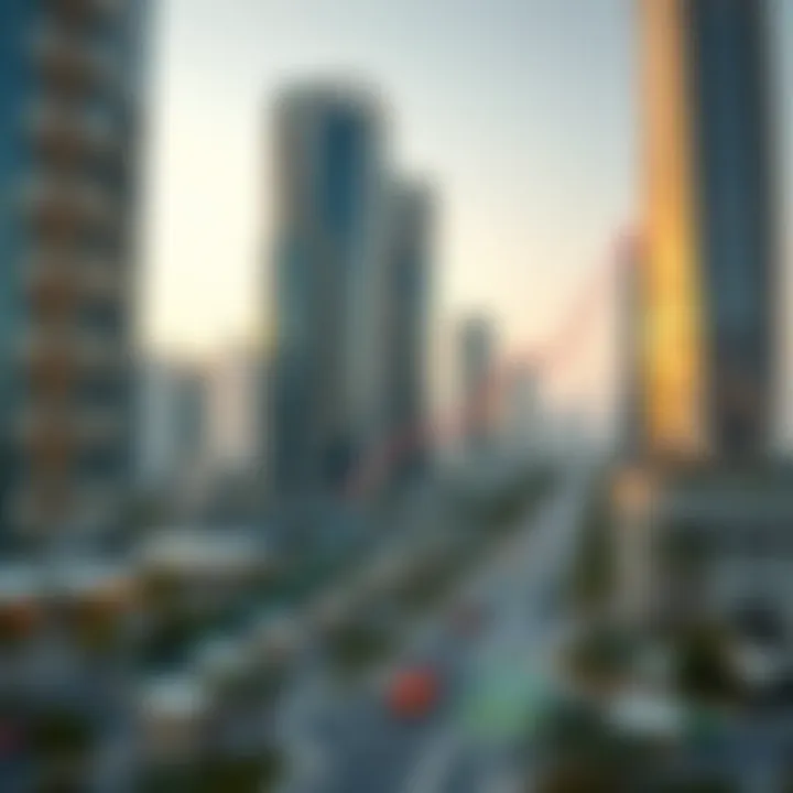 A graph illustrating emerging trends in Business Bay's business landscape