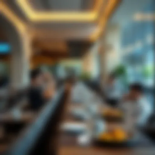 Diverse dining setup at JBR