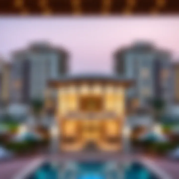 Damac's Commitment to Quality Living Damac Properties logo with a backdrop of luxury properties