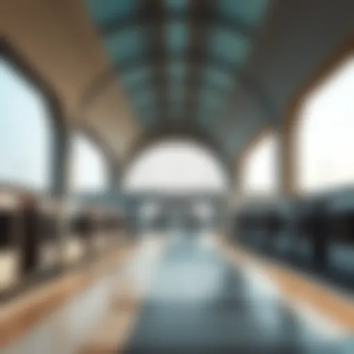 Modern Architecture of Emirates Metro Station Architectural view of Emirates Metro Station showcasing its modern design