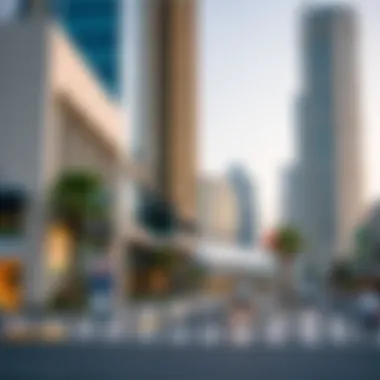 Commercial Growth Near Emirates Tower Metro Station Nearby commercial developments around Emirates Tower Metro Station