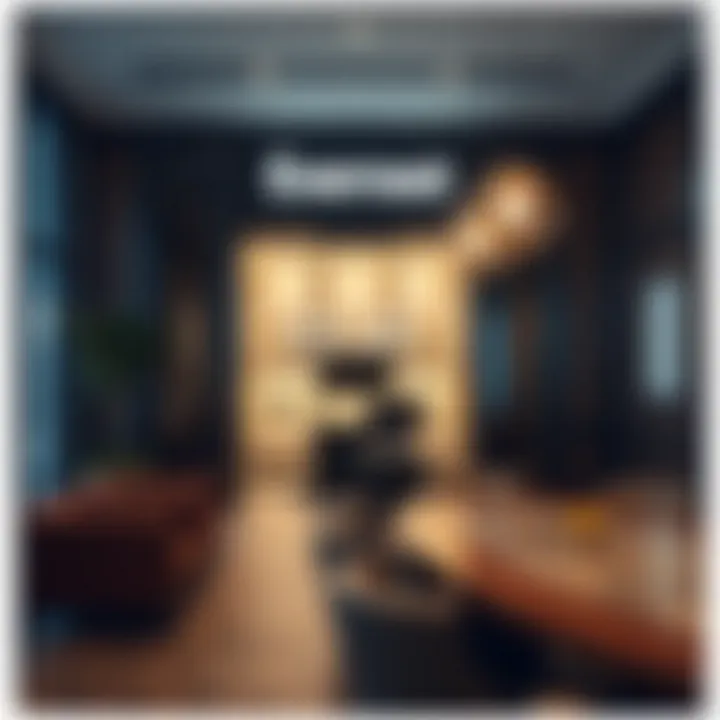 Evernest Real Estate office showcasing property listings