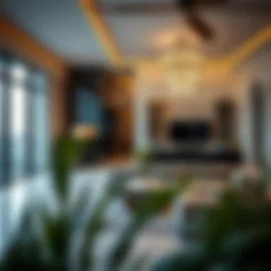 Modern interior of a luxury apartment in Dubai