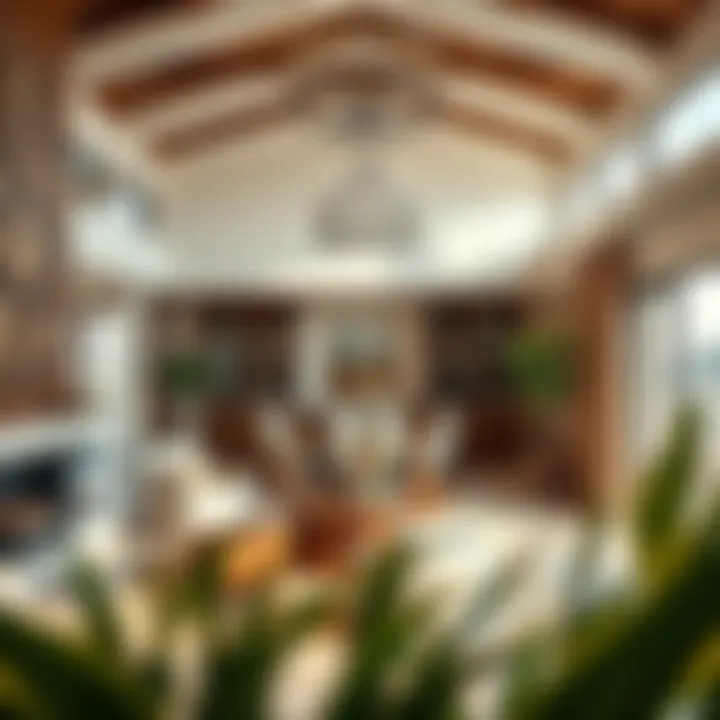 Interior of a Modern Farmhouse Interior design of a modern farmhouse with elegant decor