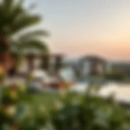 Scenic view of a luxurious farmhouse in the UAE