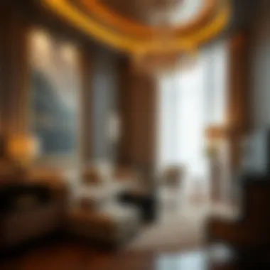 Luxurious suite interior at فندق سلس دبي