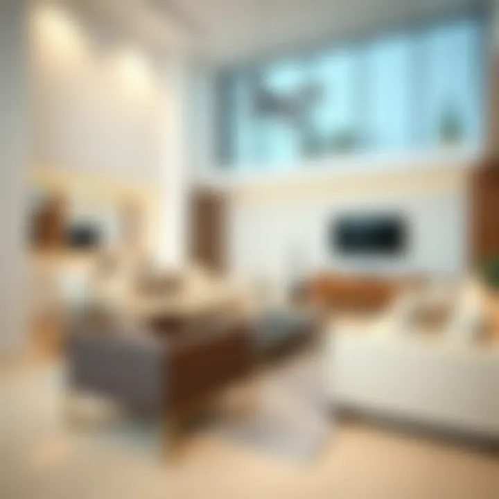 Contemporary Furniture Trends in Modern Living Rooms Modern living room featuring contemporary furniture trends in the UAE