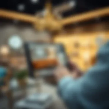 The Digital Furniture Shopping Experience Online furniture shopping experience on a digital device