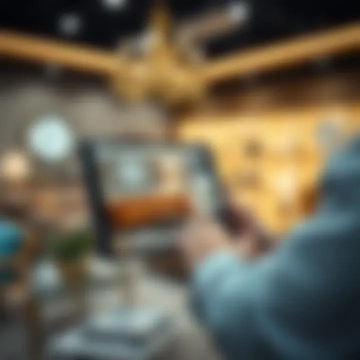 The Digital Furniture Shopping Experience Online furniture shopping experience on a digital device