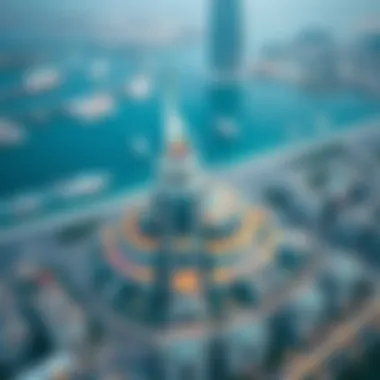 Aerial view of a نخيل العقارية landmark project