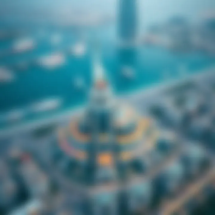 Aerial view of a نخيل العقارية landmark project