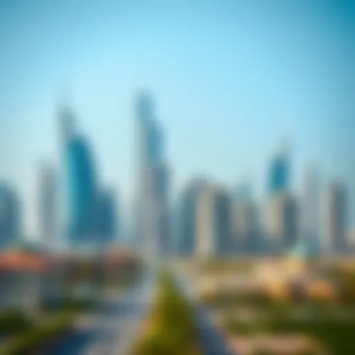Iconic skyline of Dubai featuring نخيل العقارية developments