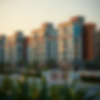 Diverse Architectural Styles in Residential Areas Modern residential buildings reflecting diverse architectural styles