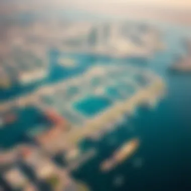 Aerial view of Jebel Ali Waterfront showcasing its expansive layout