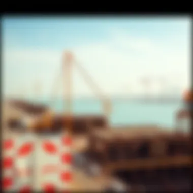 Construction progress in Jebel Ali Waterfront highlighting infrastructural advancements