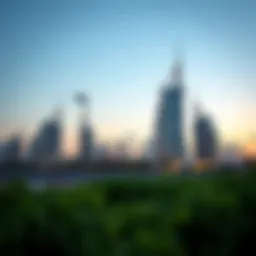 Stunning skyline of Jumairah showcasing luxury properties