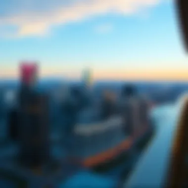 Breathtaking Cityscape from La Ville Hotel City Walk View from La Ville Hotel