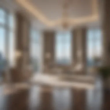 Elegant Interiors of Lake View Tower Luxurious interior of a residential unit in Lake View Tower